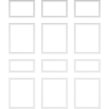 Ekena Millwork Wainscot Paneling Kit, Urethane, 94-1/2 in L, Factory Primed WPKUFW013P108